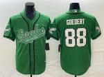 Philadelphia Eagles #88 Dallas Goedert Green Cool Base Stitched Jersey
