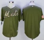 Mets Blank Green Camo New Cool Base Stitched Jersey