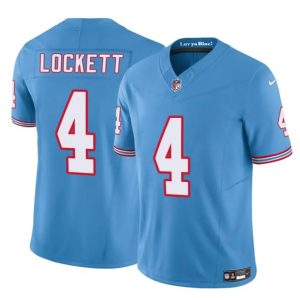 Tennessee Titans #4 Tyler Lockett Blue 2025 F.U.S.E. Throwback Vapor Limited Football Stitched Jersey