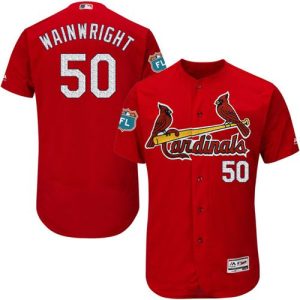 Cardinals #50 Adam Wainwright Red Flexbase Authentic Collection Stitched Jersey