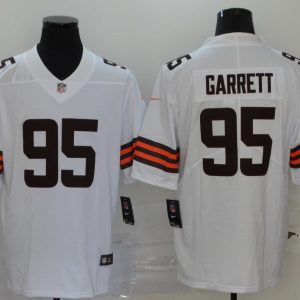 Cleveland Browns #95 Myles Garrett New White Vapor Untouchable Limited Stitched Jersey
