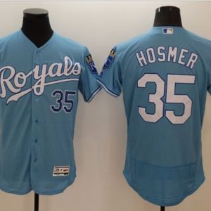Royals #35 Eric Hosmer Light Blue Flexbase Authentic Collection Stitched Jersey