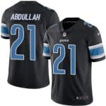 Lions #21 Ameer Abdullah Black Stitched Limited Rush Nike Jersey