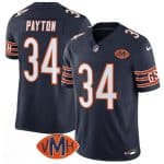 Chicago Bears #34 Walter Payton Navy 2025 F.U.S.E. With VMH Patch Vapor Untouchable Limited Football Stitched Jersey