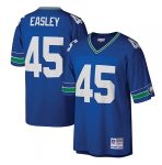 Seattle Seahawks #45 Kenny Easley Royal Mitchell Ness Stitched Jersey