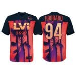 Cincinnati Bengals #94 Sam Hubbard Super Bowl LVI Red Black Stitched Jersey