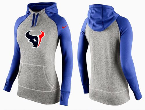 Nike Houston Texans Performance Hoodie Grey Blue