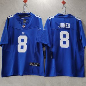 New York Giants #8 Daniel Jones Blue 2023 F.U.S.E. Vapor Untouchable Limited Stitched Jersey