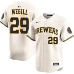Milwaukee Brewers #29 Trevor Megill Cream 2025 Limited Stitched Jersey