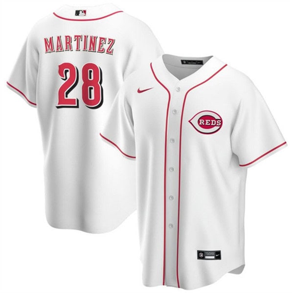 Cincinnati Reds #28 Nick Martinez White Cool Base Stitched Jersey