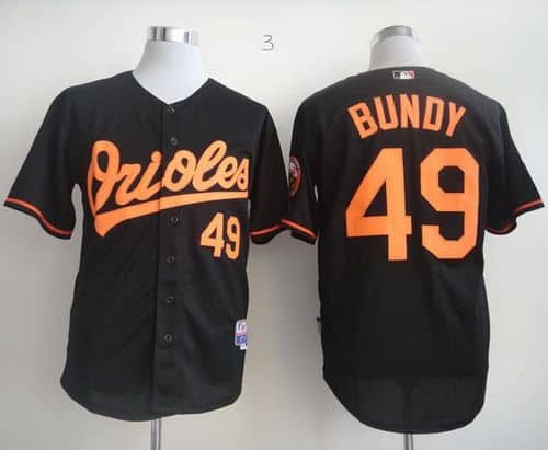 Orioles #49 Dylan Bundy Black Cool Base Stitched Jersey
