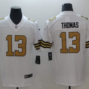 New Orleans Saints #13 Michael Thomas White Rush Limited Stitched Jersey