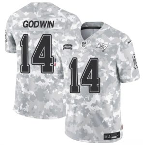 Tampa Bay Buccaneers #14 Chris Godwin Arctic Camo 2024 F.U.S.E. Salute To Service Limited Stitched Jersey