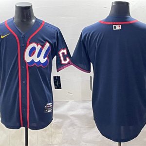 American League Cleveland Guardians Blank Navy 2025 All-Star Edition Limited Stitched Jersey