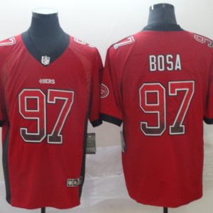 San Francisco 49ers #97 Nick Bosa Red Drift Fashion Color Rush Limited Stitched Jersey
