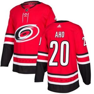 Carolina Hurricanes #20 Sebastian Aho Red Stitched Jersey