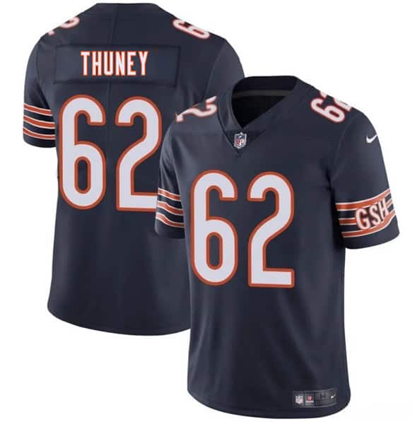 Chicago Bears #62 Joe Thuney Navy 2025 Vapor Stitched Jersey