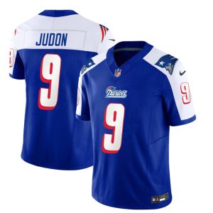 New England Patriots #9 Matthew Judon Blue White 2023 F.U.S.E. Vapor Limited Stitched Jersey