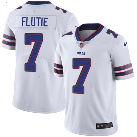 Buffalo Bills #7 Doug Flutie White Vapor Untouchable Limited Stitched Jersey