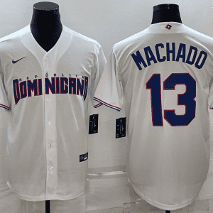 Dominican Republic #13 Manny Machado 2023 White World Classic Stitched Jersey