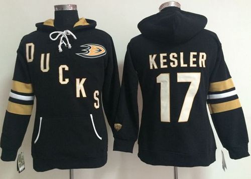 Anaheim Ducks #17 Ryan Kesler Black Old Time Heidi NHL Hoodie