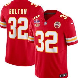 Kansas City Chiefs #32 Nick Bolton Red 2024 F.U.S.E. Super Bowl LVIII Patch With "NKH" Patch Vapor Untouchable Limited Stitched Jersey