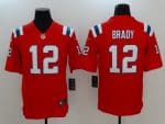 New England Patriots #12 Tom Brady Nike Red Vapor Untouchable Limited Stitched Jersey