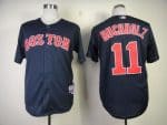 Red Sox #11 Clay Buchholz Dark Blue Cool Base Stitched Jersey