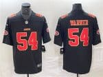 San Francisco 49ers #54 Fred Warner Black Vapor Untouchable Limited Stitched Jersey