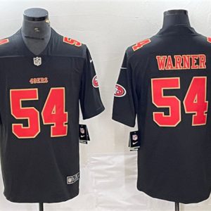 San Francisco 49ers #54 Fred Warner Black Vapor Untouchable Limited Stitched Jersey