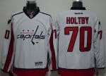 Capitals #70 Braden Holtby White Stitched Jersey