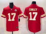 Kansas City Chiefs #17 Chris Conley Red Vapor Untouchable Limited Football Stitched Jersey