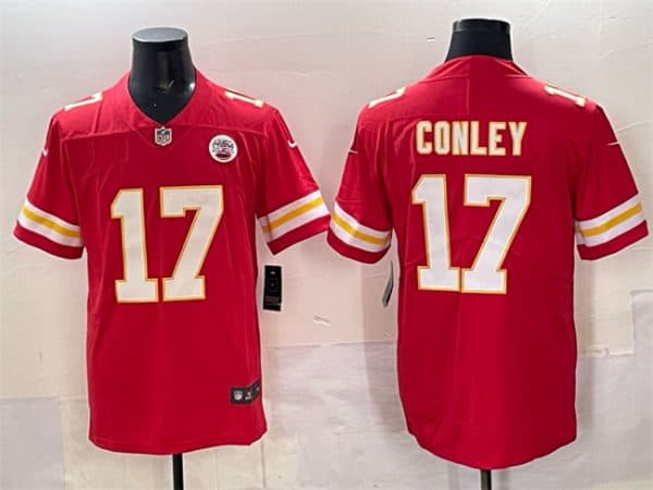 Kansas City Chiefs #17 Chris Conley Red Vapor Untouchable Limited Football Stitched Jersey