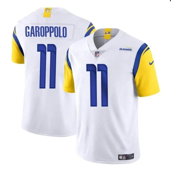 Los Angeles Rams #11 Jimmy Garoppolo White Vapor Untouchable Stitched Jersey