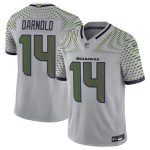 Seattle Seahawks #14 Sam Darnold Gray 2025 F.U.S.E. ¡°Rivalries¡± Vapor Untouchable Limited Football Stitched Jersey