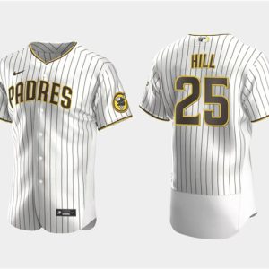 San Diego Padres #25 Tim Hill White Flex Base Stitched Jersey