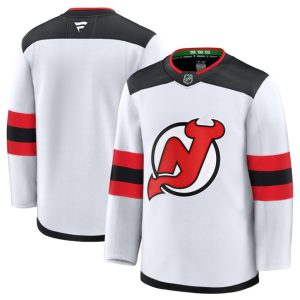 New Jersey Devils Blank White 2024-25 Away Stitched Jersey