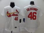 St. Louis Cardinals #46 Paul Goldschmidt White Flex Base Stitched Jersey