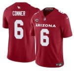 Arizona Cardinals #6 James Conner Red 2025 F.U.S.E. With 4-Star C Patch Vapor Untouchable Limited Stitched Jersey
