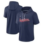 Cleveland Guardians Navy Short Sleeve Team Pullover Hoodie