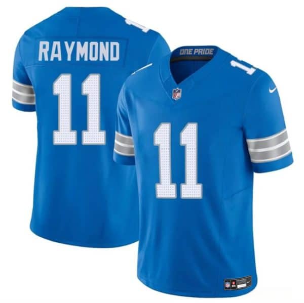Detroit Lions #11 Kalif Raymond Blue 2024 F.U.S.E. Vapor Limited Stitched Jersey
