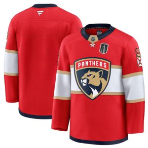 Florida Panthers Blank Red 2025 Stanley Cup Final Patch Stitched Jersey