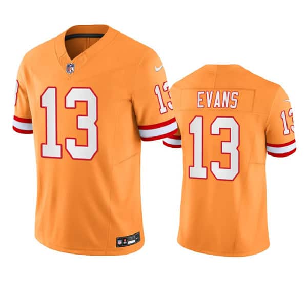 Tampa Bay Buccaneers #13 Mike Evans Orange 2023 F.U.S.E. Throwback Limited Stitched Jersey