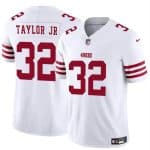 San Francisco 49ers #32 Patrick Taylor Jr White 2024 F.U.S.E. Vapor Untouchable Limited Stitched Jersey
