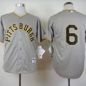 Pirates #6 Starling Marte Grey 1953 Turn Back The Clock Stitched Jersey