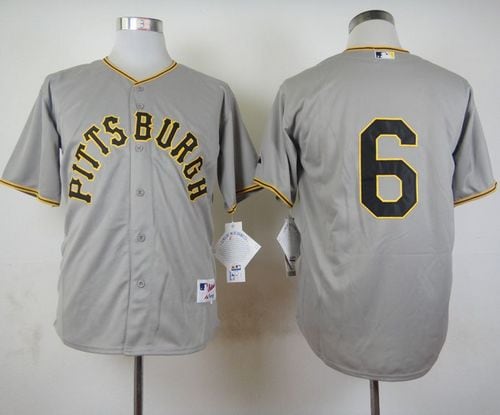 Pirates #6 Starling Marte Grey 1953 Turn Back The Clock Stitched Jersey