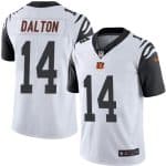 Bengals #14 Andy Dalton White Stitched Limited Rush Nike Jersey
