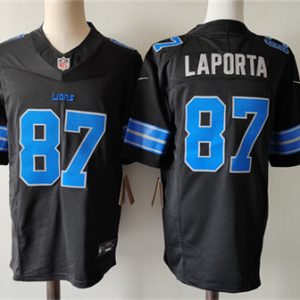 Detroit Lions #87 Sam LaPorta Black 2024 F.U.S.E. 2nd Alternate Vapor Limited Stitched Jersey