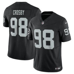 Las Vegas Raiders #98 Maxx Crosby Black 2023 F.U.S.E Vapor Untouchable Stitched Jersey