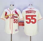 Cardinals #55 Stephen Piscotty Cream Cool Base Stitched Jersey